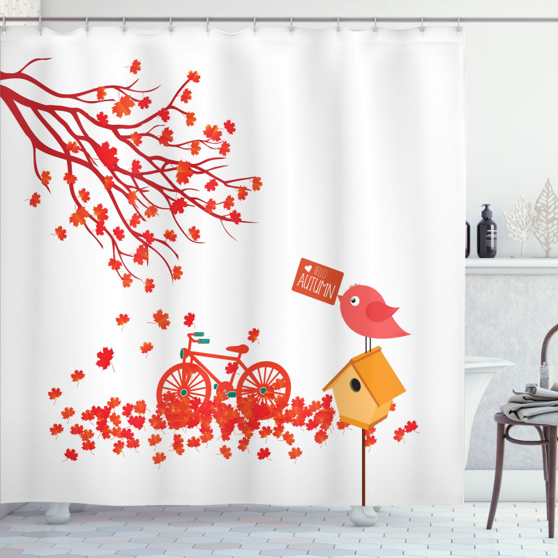 Tree Leaves Foliage Shower Curtain