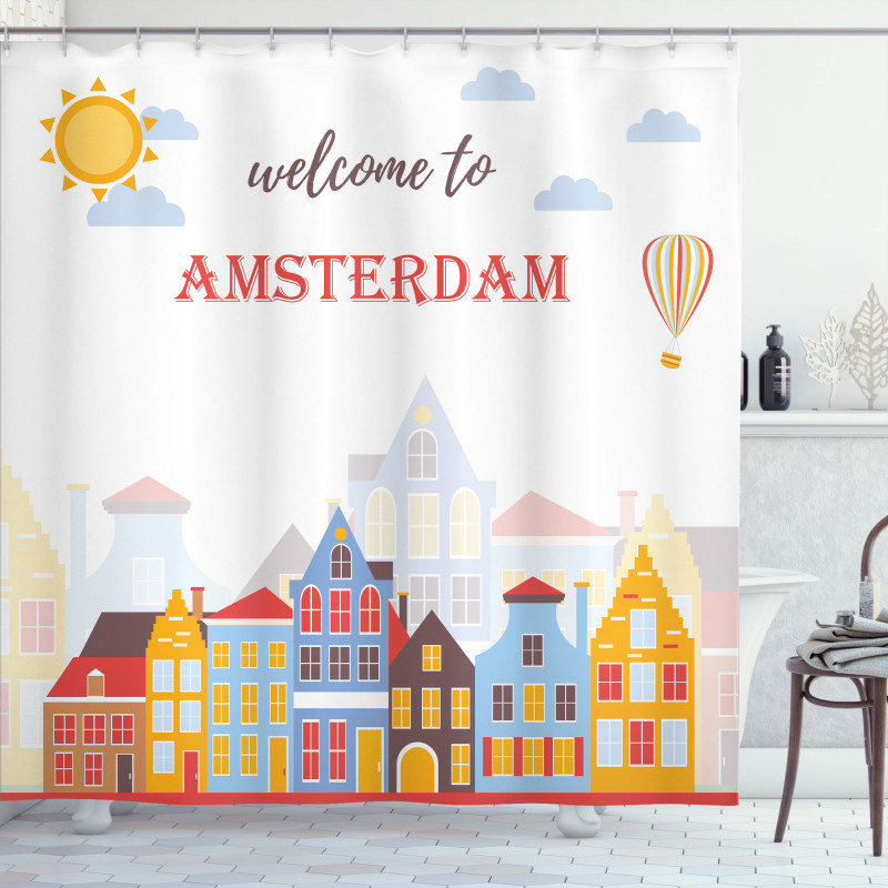 Welcoming Sunny Urban Shower Curtain