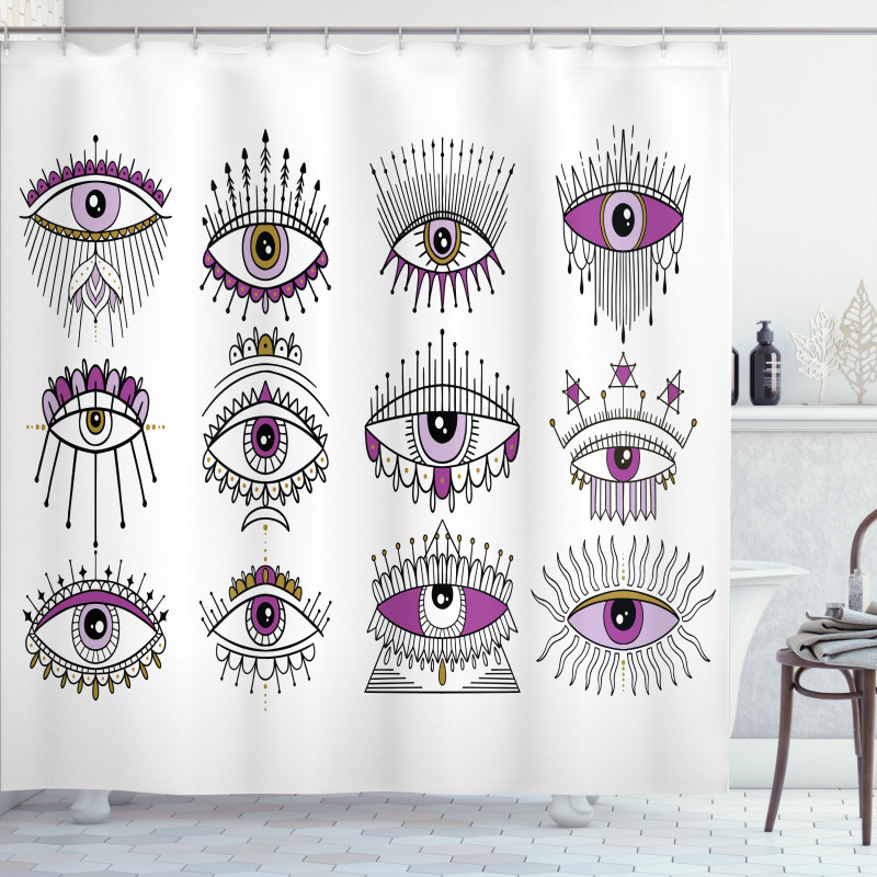 Evil Seeing Eye Sign Shower Curtain