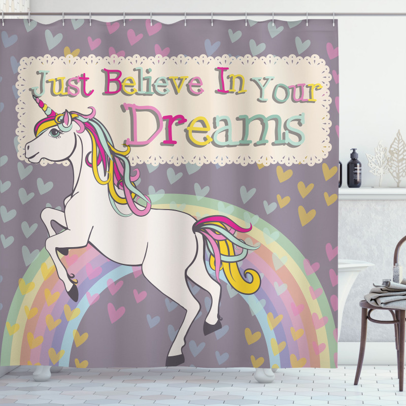Believe in Your Dreams Shower Curtain