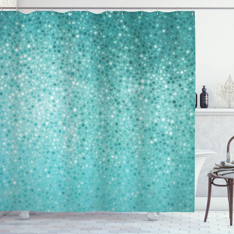 Polka Dot Pattern Shower Curtain
