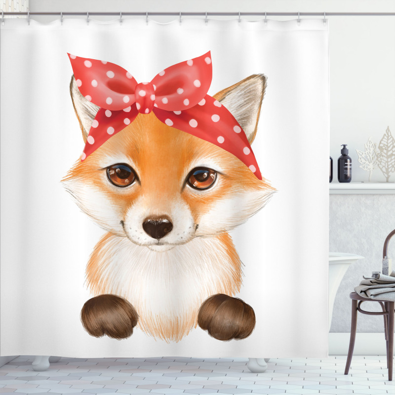 Wild Animal Drawing Shower Curtain