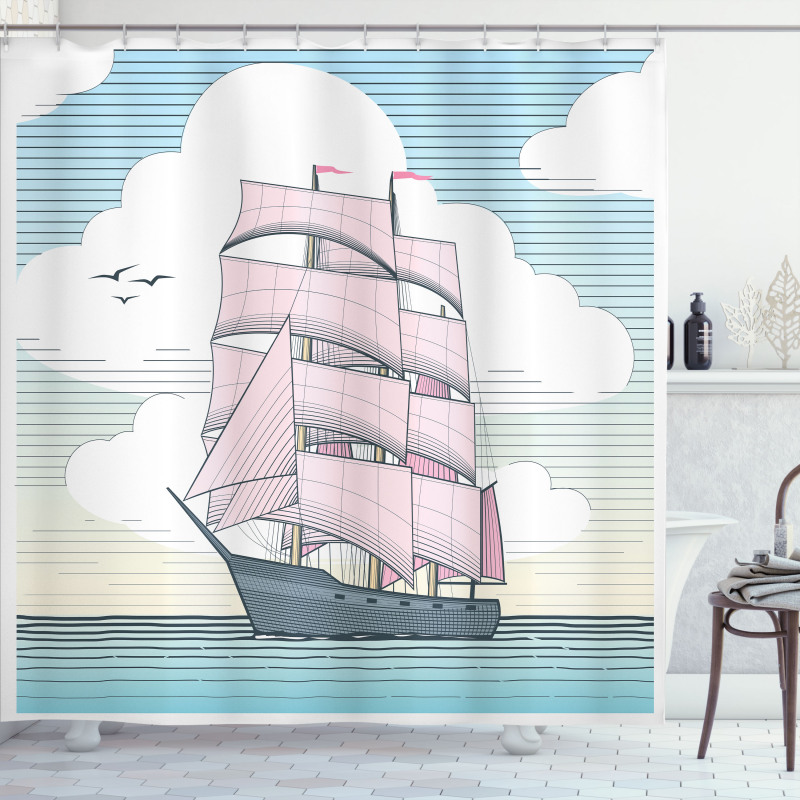 Dreamy Windjammer Shower Curtain