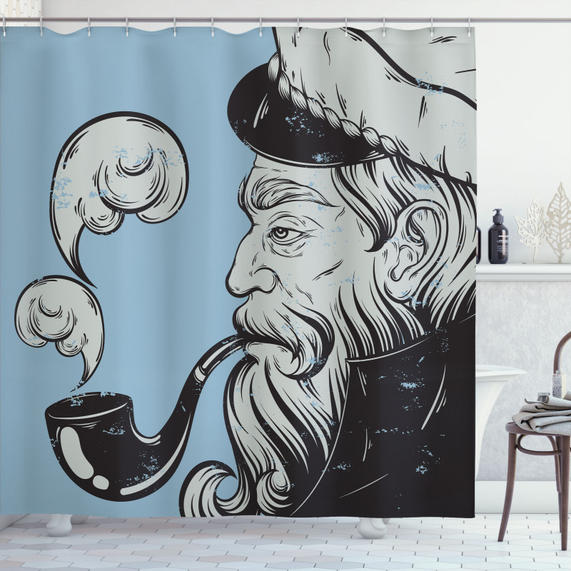 Old Seaman Pipe Shower Curtain