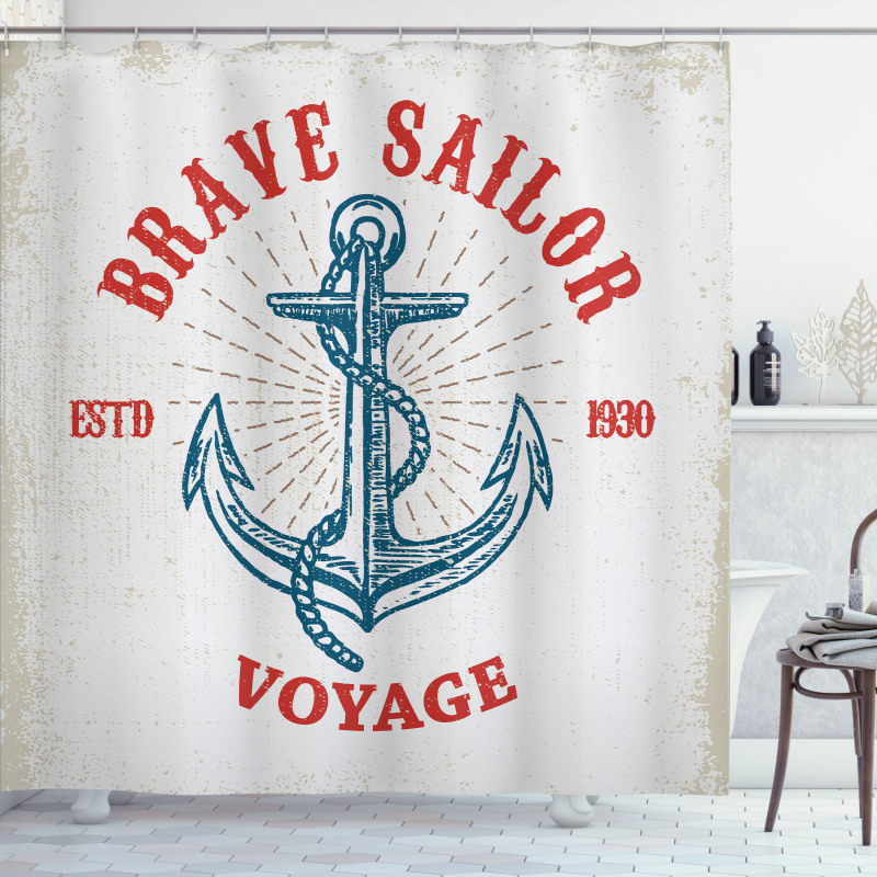 Voyage Anchor Art Shower Curtain