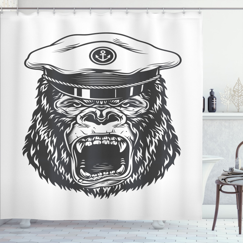 Seaman Gorilla Art Shower Curtain