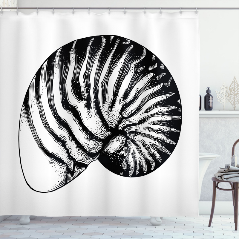 Vintage Sea Shell Shower Curtain