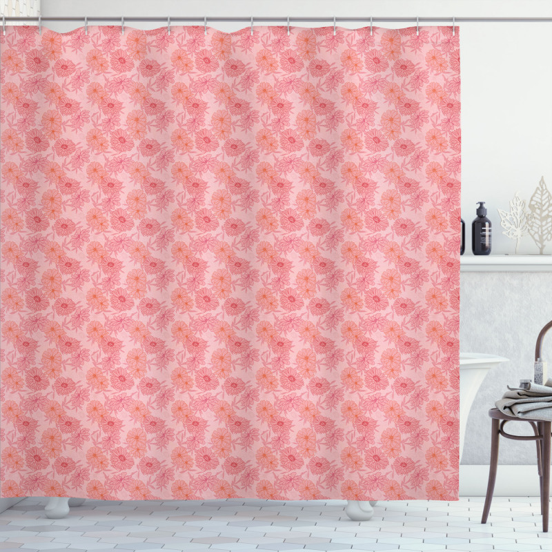 Floral and Romantic Shower Curtain