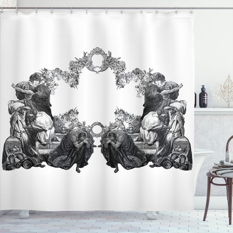 Antique Floral Arch Shower Curtain