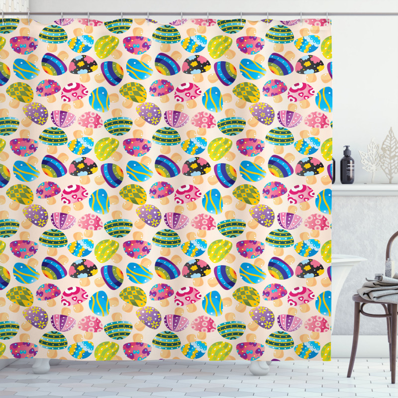 Doodle Mushroom Fairy Shower Curtain