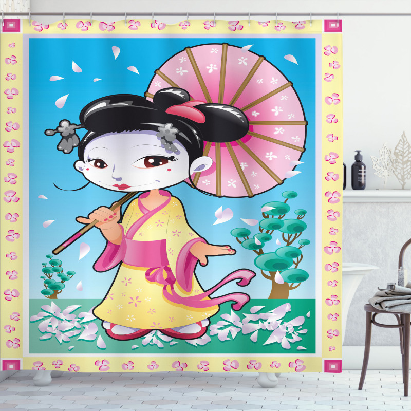 Geisha Shower Curtain