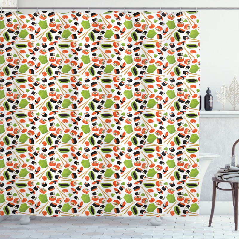 Cuisine Pattern Shower Curtain