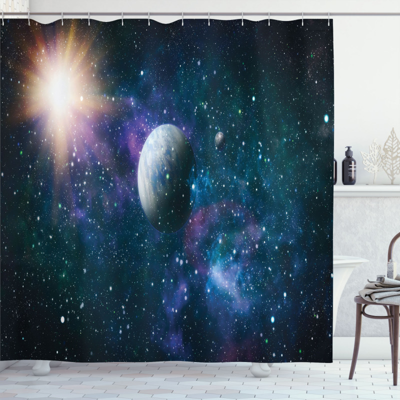 Celestial Scene Shower Curtain
