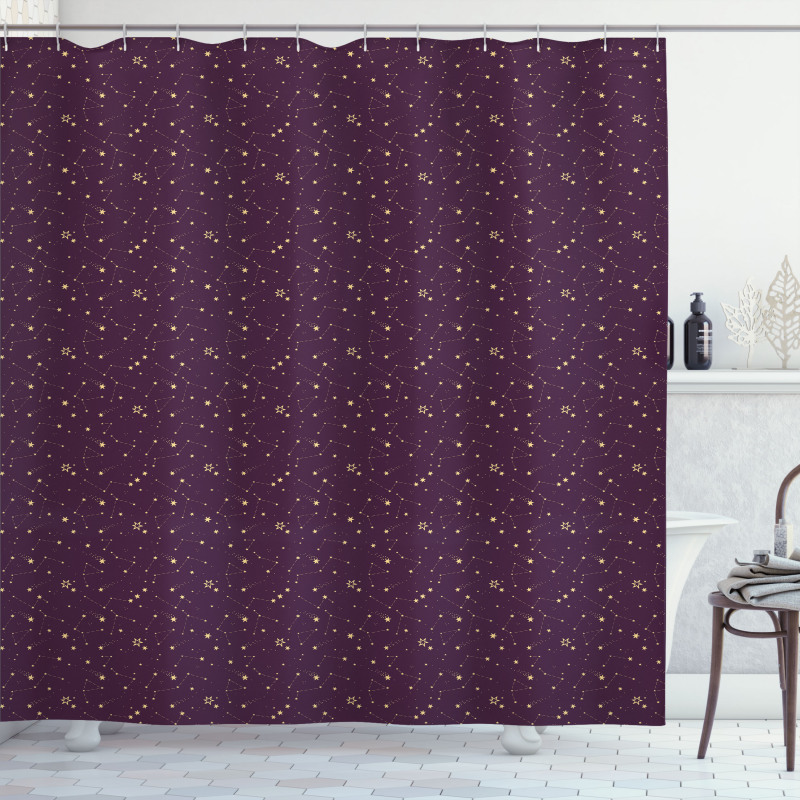 Constellations Cosmos Sky Shower Curtain