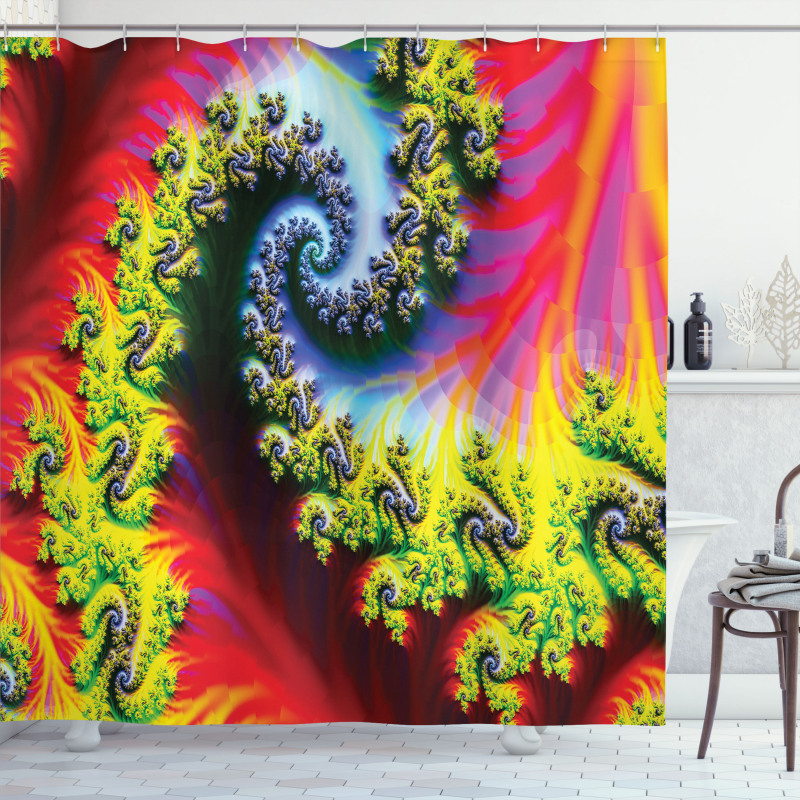 Abstract Fantasy Psychedelic Shower Curtain