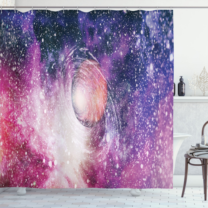 Vivid Galactic Art Shower Curtain