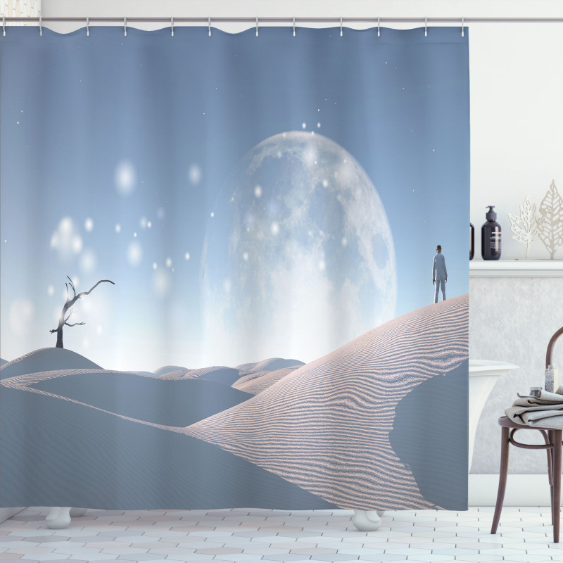 Dreamlike Desert Shower Curtain