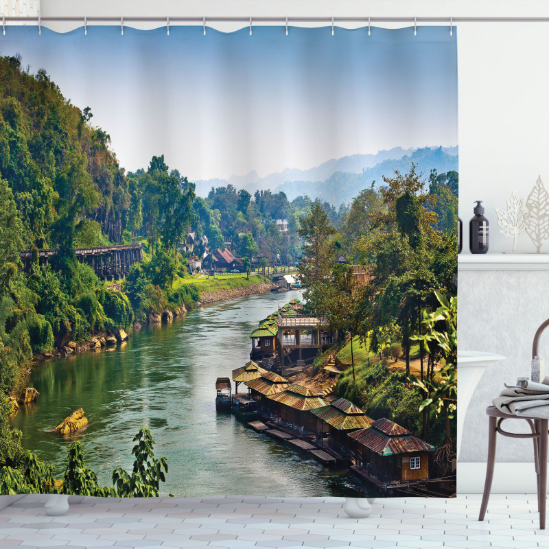 Tropic Thai Village Shower Curtain