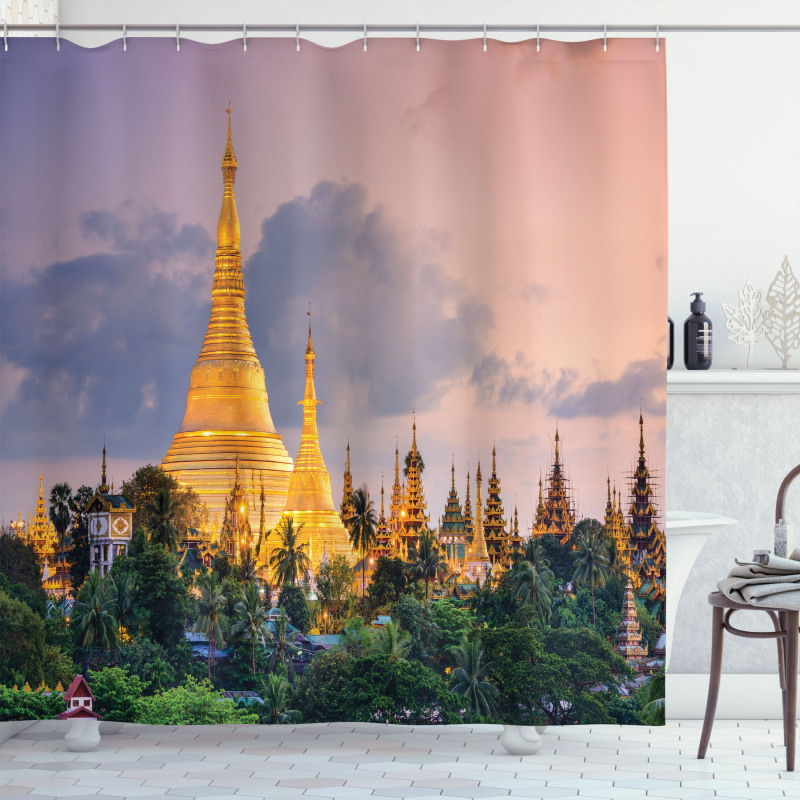 Yangon Myanmar View Shower Curtain