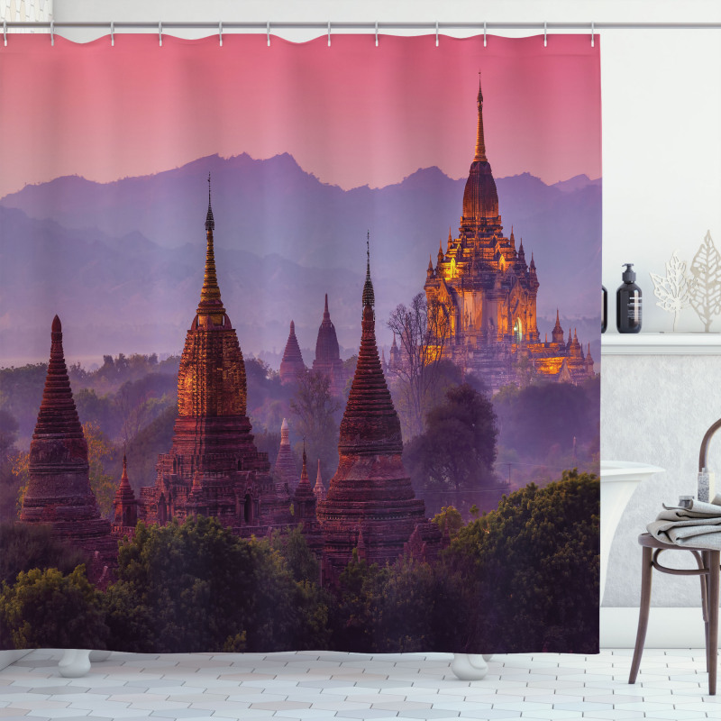 Ancient Building in Bagan Shower Curtain