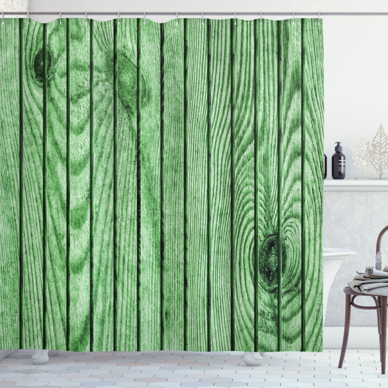 Cracked Pine Timber Surface Shower Curtain