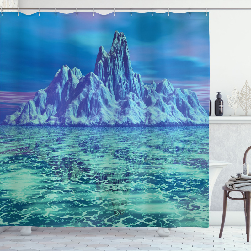 Arctic Landscape Scene Shower Curtain