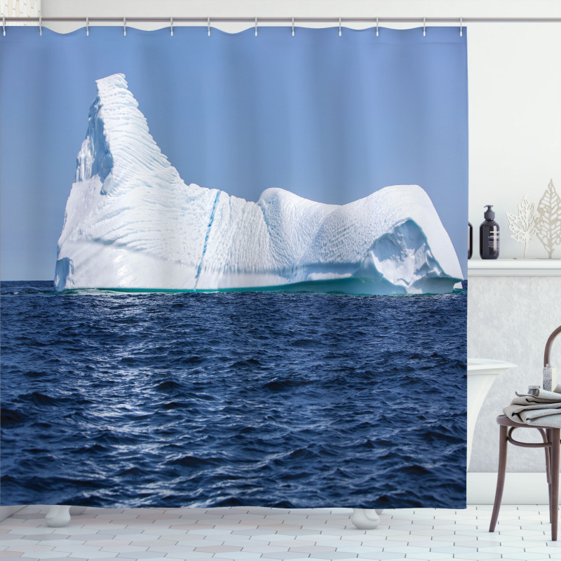 Oceanic Frigid Scenery Shower Curtain