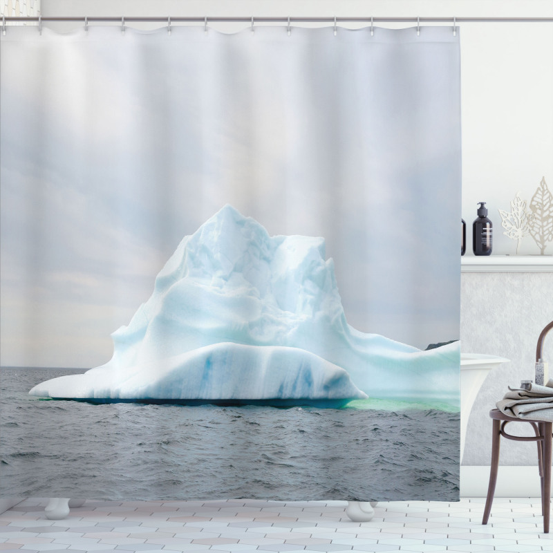 Geographic Rock on Water Shower Curtain