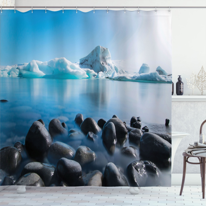 Arctic Environment Scene Shower Curtain