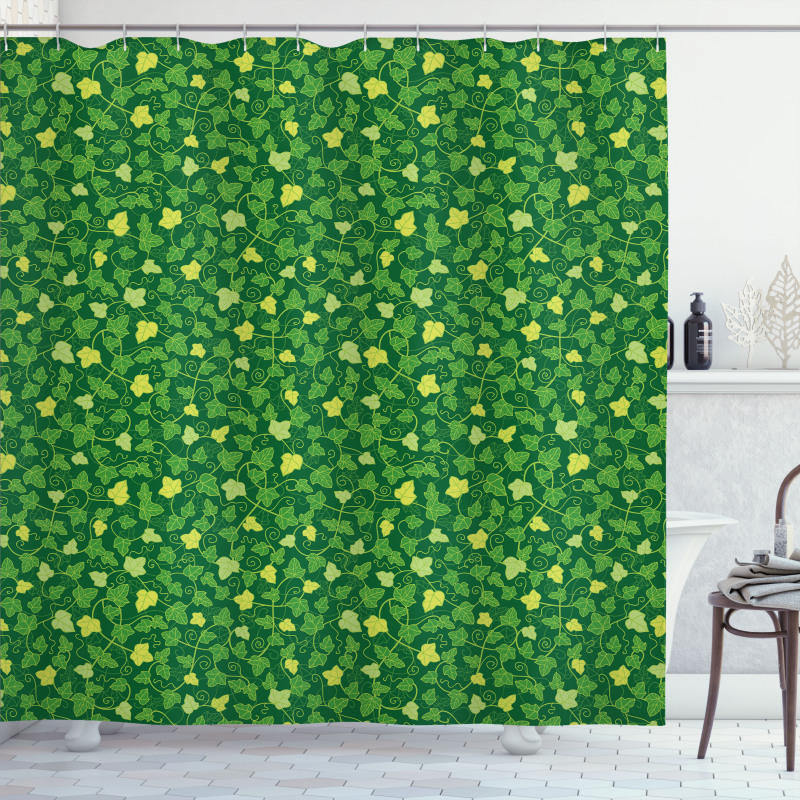 Cartoon Ivy Plants Shower Curtain