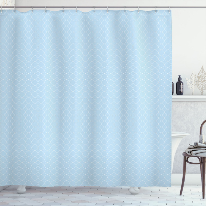 Thin Line Tracery Shower Curtain