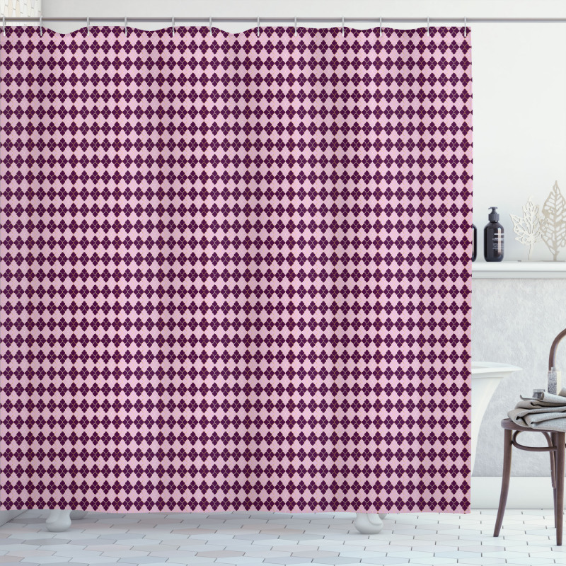 Tones Mesh Motif Shower Curtain