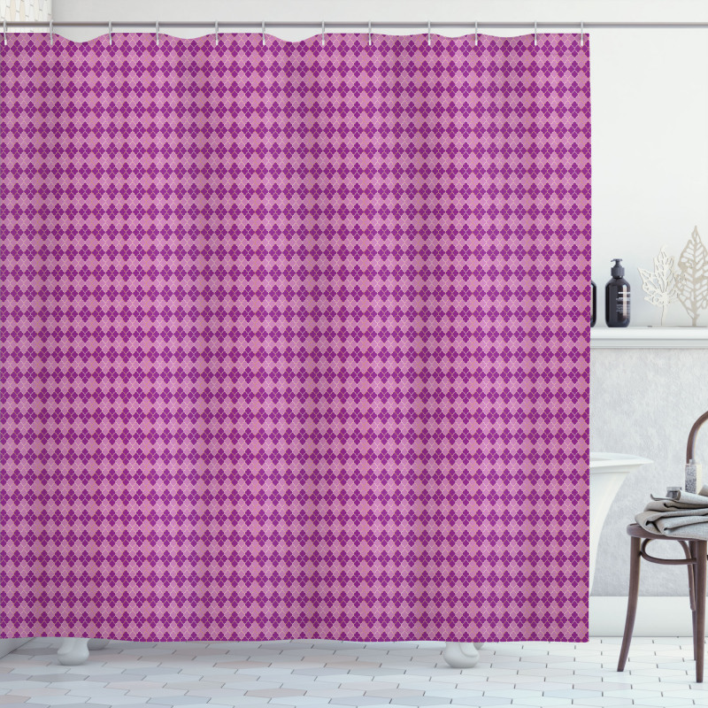 Oriental Pink and Purple Shower Curtain