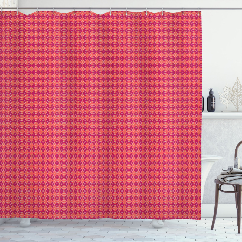 Vivid Lattice Shower Curtain