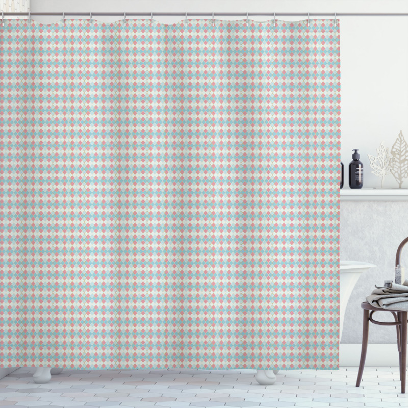 Pastel Mesh Shower Curtain