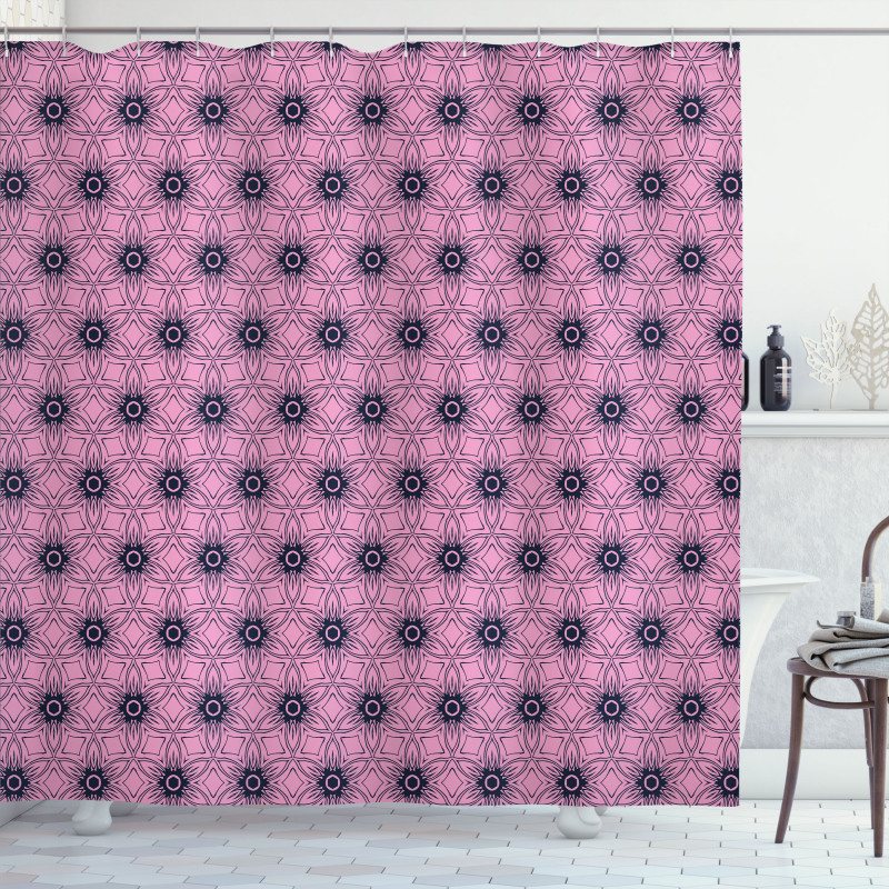 Dreamy Floral Ornament Shower Curtain