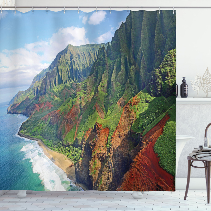 Na Pali Coast Kauai Sea Shower Curtain