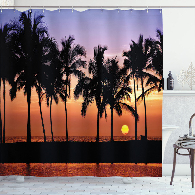 Sunset on Big Island Shower Curtain