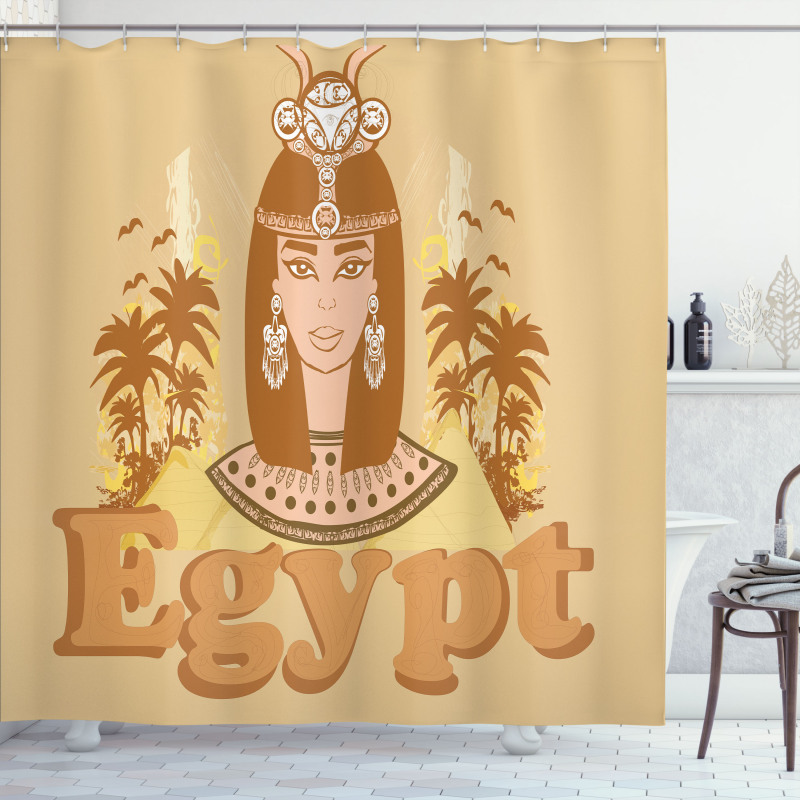 Egypt Queen Shower Curtain