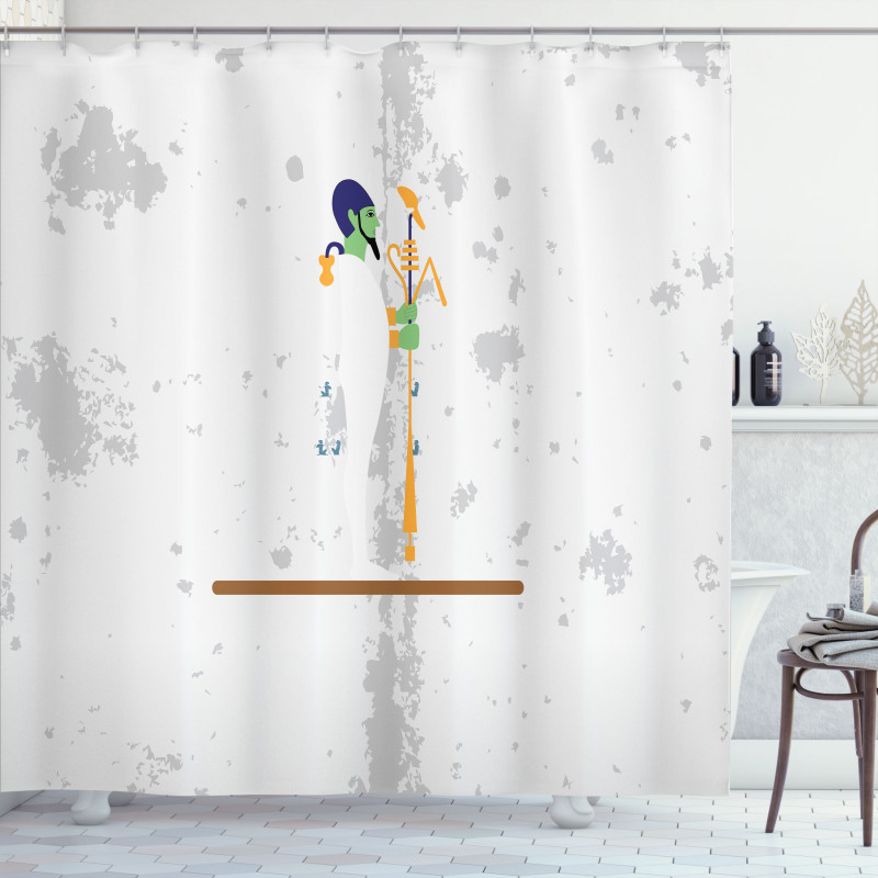 Symbolic Culture Figure Shower Curtain