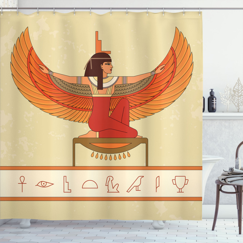 Historical Myth Woman Wing Shower Curtain