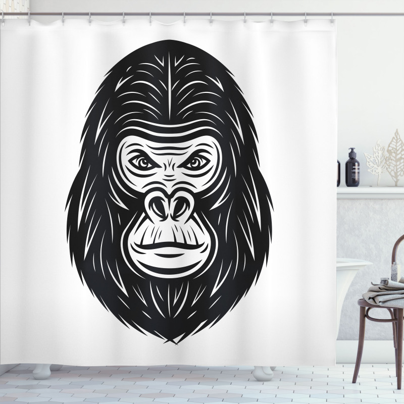 Wild Animal Monotone Style Shower Curtain