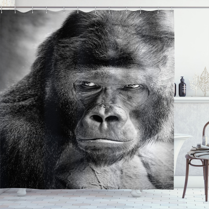 Ape Portrait Photography Shower Curtain