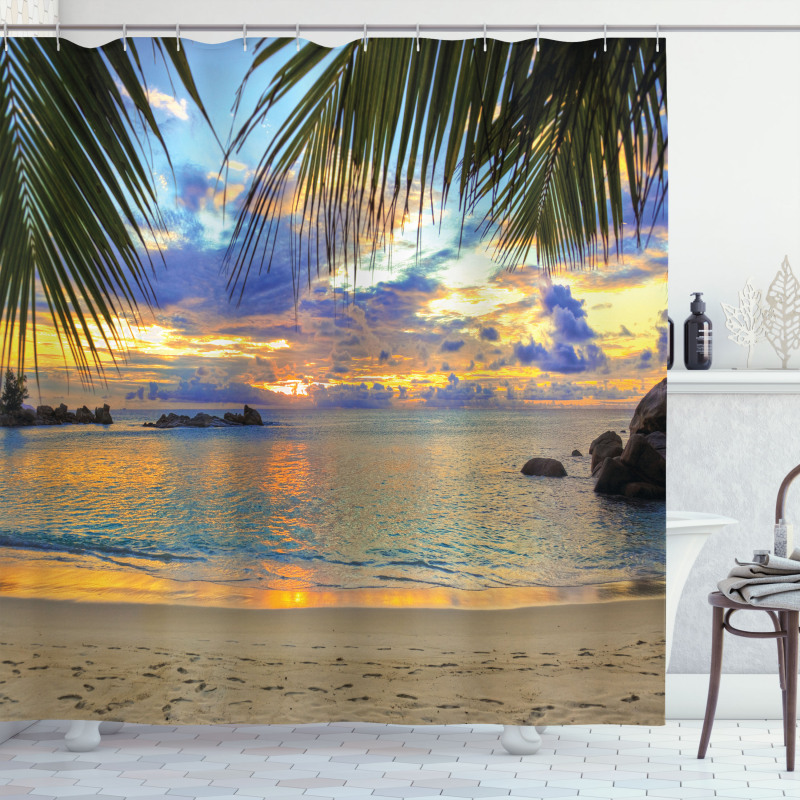 Exotic Beach Photo Shower Curtain