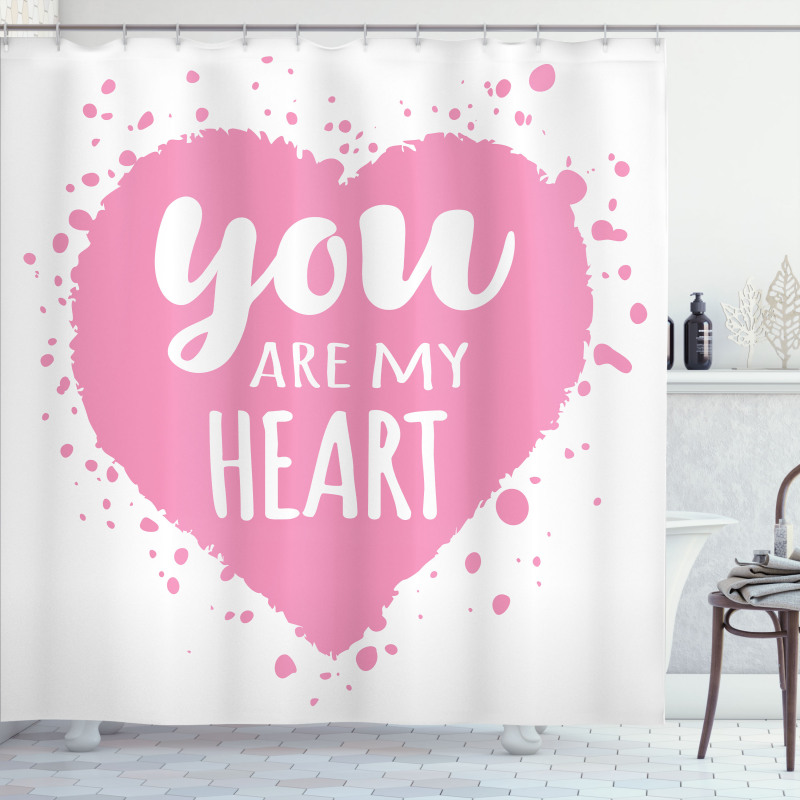 You Are My Heart Shower Curtain