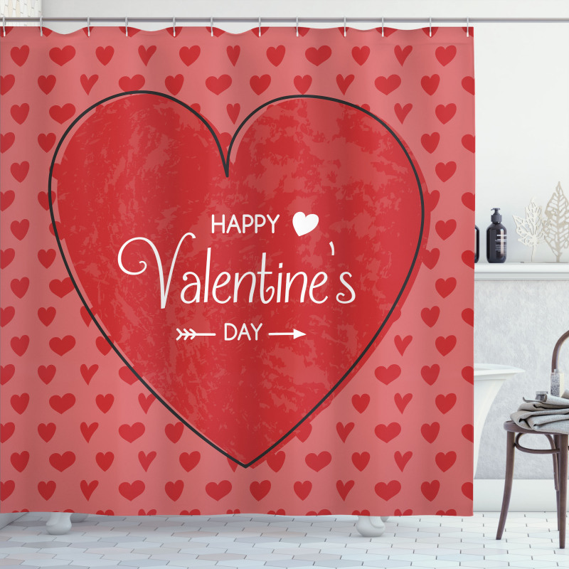 Concept Hearts Shower Curtain