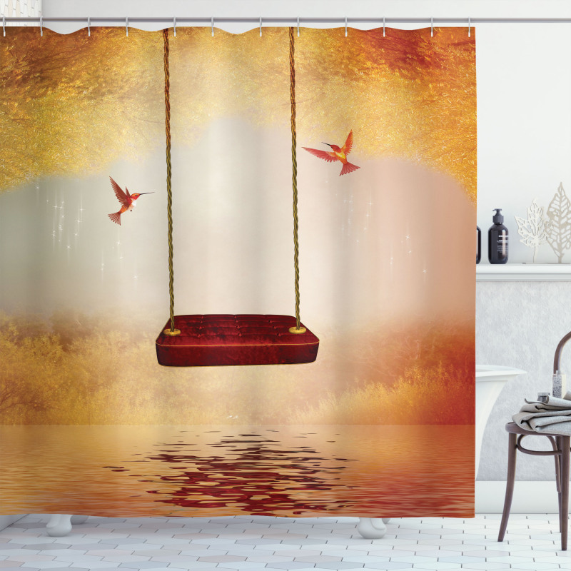 Hummingbird Peace Shower Curtain