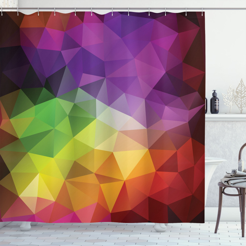 Geometry Shape Polygon Shower Curtain