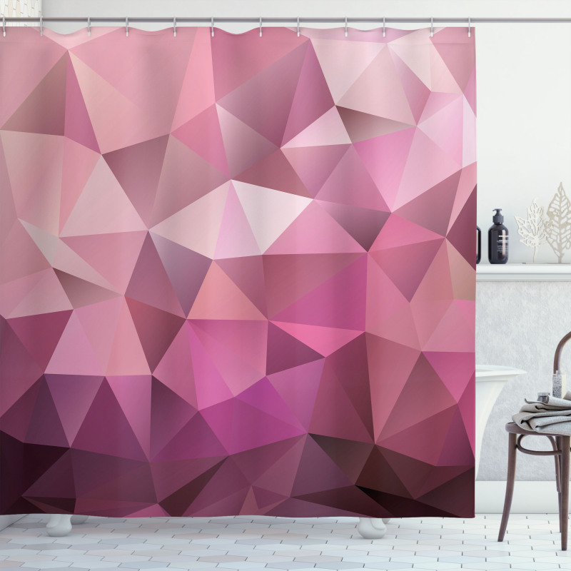 Triangle Diamond Shape Shower Curtain
