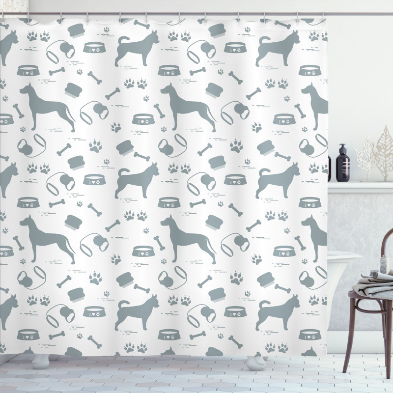 Dog Lover Concept Items Shower Curtain